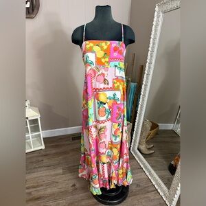 Paper Heart • Fruit Floral Maxi Dress